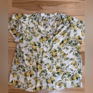 Rose + Olive 1X blouse